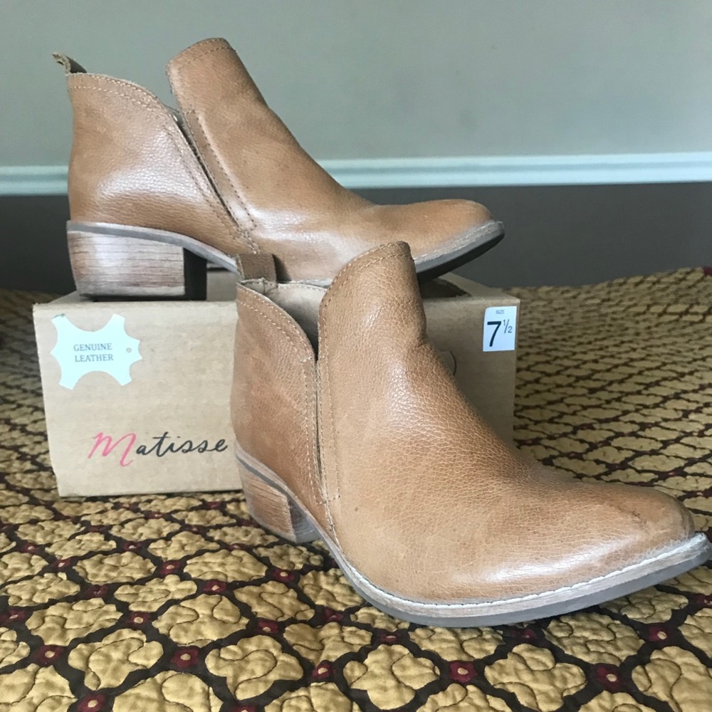 Matisse Tan Ankle Boots